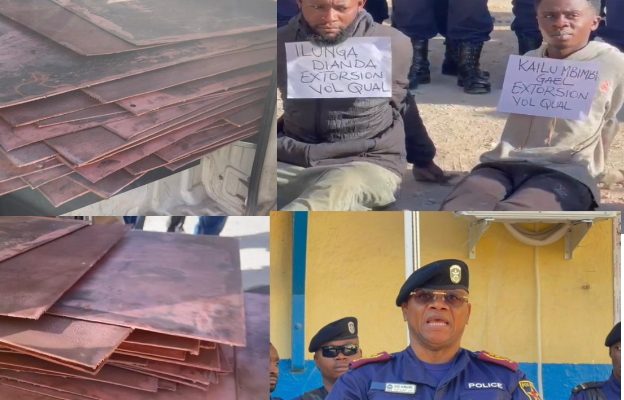 Lubumbashi : 42 feuilles de cathodes de cuivre volées interceptées par la police à Kalubwe