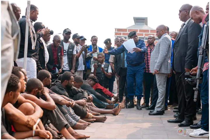 Kinshasa : 37 suspects présentés dans le cadre de l’opération Ndobo