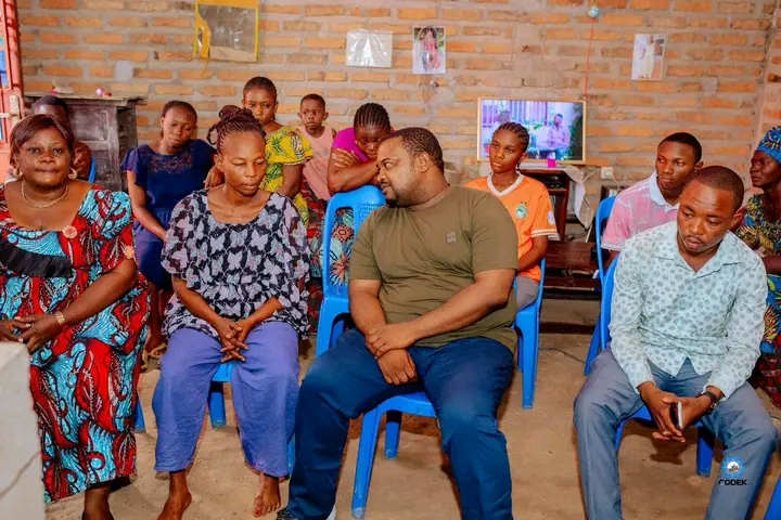 Kisangani : Fontaine Mangala auprès des familles des victimes de la disparition des sexe 3 1760466312986
