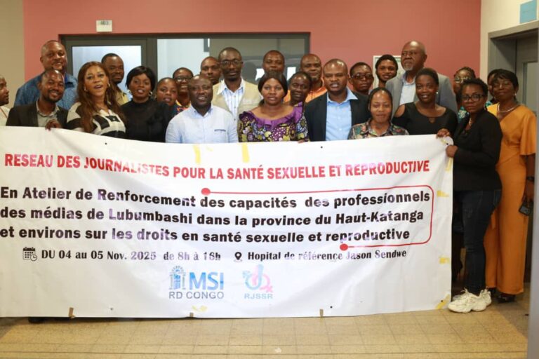 Haut- Katanga : Des journalistes formés à un traitement responsable des questions de santé sexuelle et reproductive