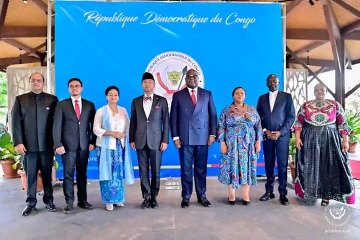 RDC : Le président Félix Tshisekedi accueille quatre nouveaux ambassadeurs non-résidents