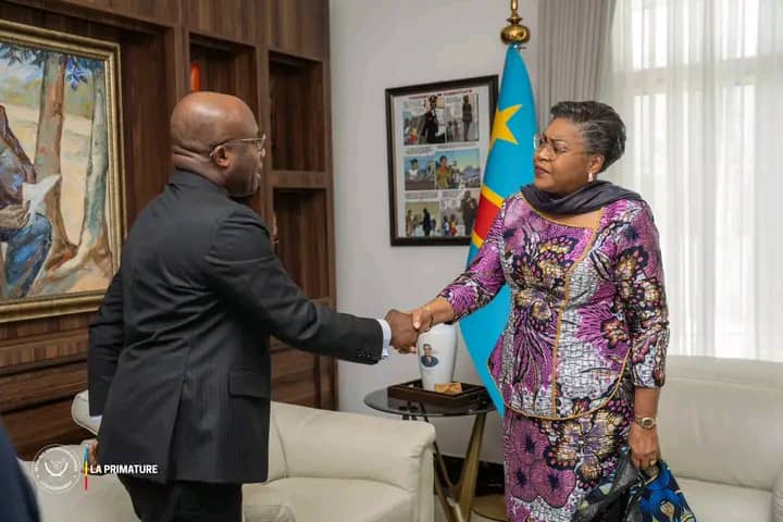 RDC : La Première ministre Judith Suminwa échange avec le UNHCR sur les déplacements forcés