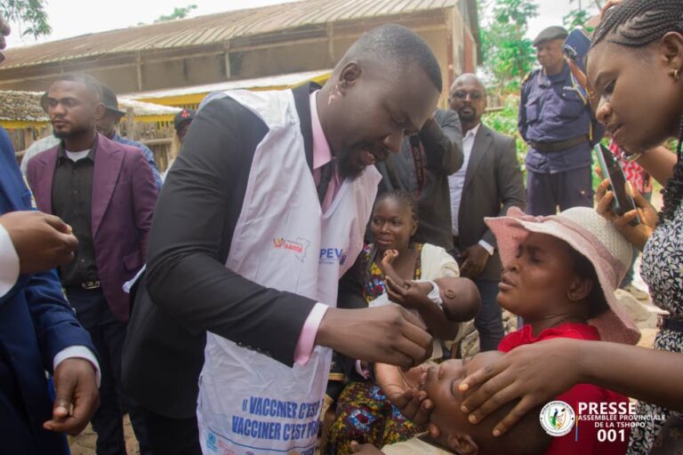 Tshopo :  Lance une campagne de vaccination massive contre la poliomyélite