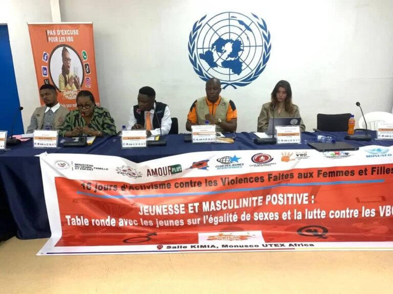 RDC : Violences basées sur le genre, des jeunes appelés à incarner la masculinité positive