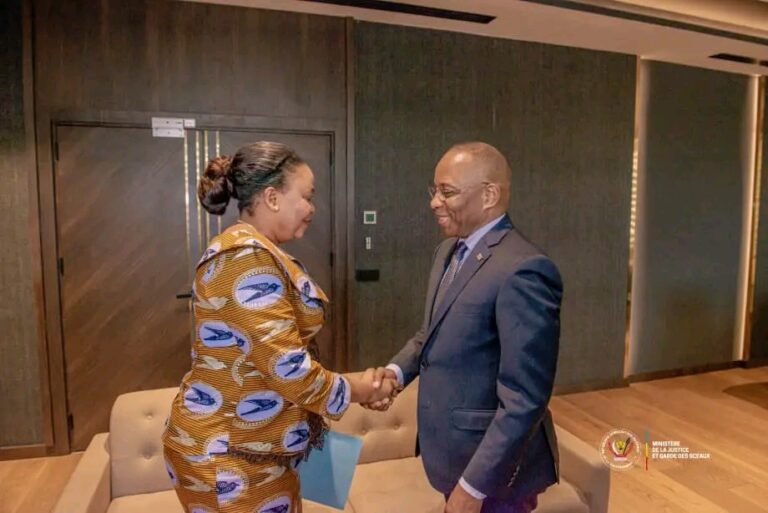 Kinshasa : Micheline Ombaye échange avec le ministre de la Justice sur le plaidoyer contre les violences sexuelles
