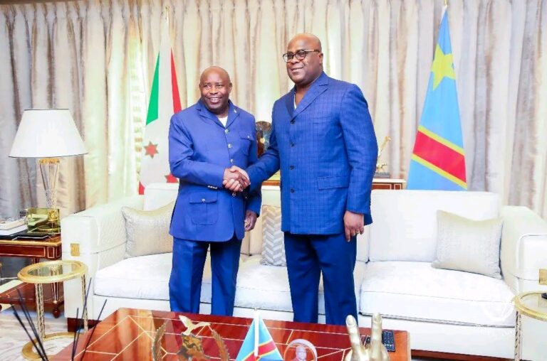 RDC–Burundi : Tshisekedi salue l’accession de Ndayishimiye à la tête de l’Union africaine