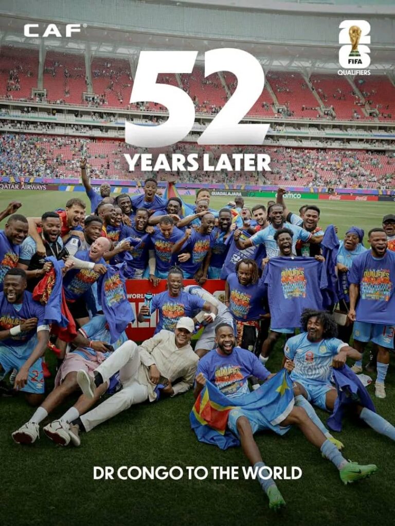 Mondial 2026 : la qualification de la RDC rapporte 10,5 millions de dollars à la FECOFA 3 1000641011