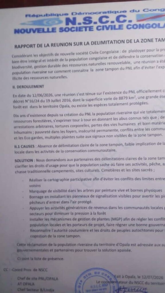 Tshopo : dix ans après la création du Parc national de la Lomami, la société civile d'Opala réclame la délimitation de la zone tampon 3 1277723